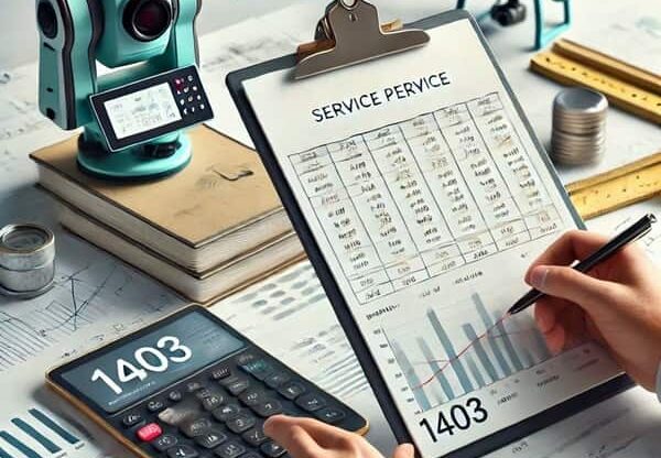 تعرفه نقشه برداری سال 1403 سازمان نقشه برداری