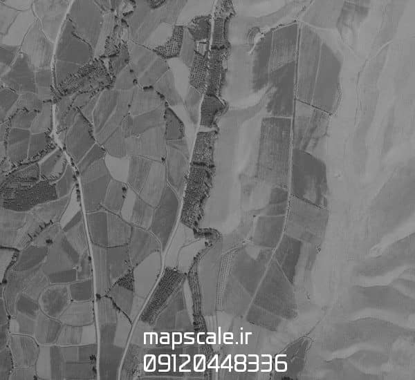 نقشه هوایی زمین های کشاورزی