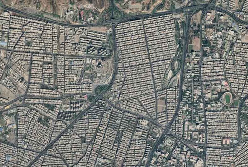 نقشه هوایی اراضی روستایی سال 1342