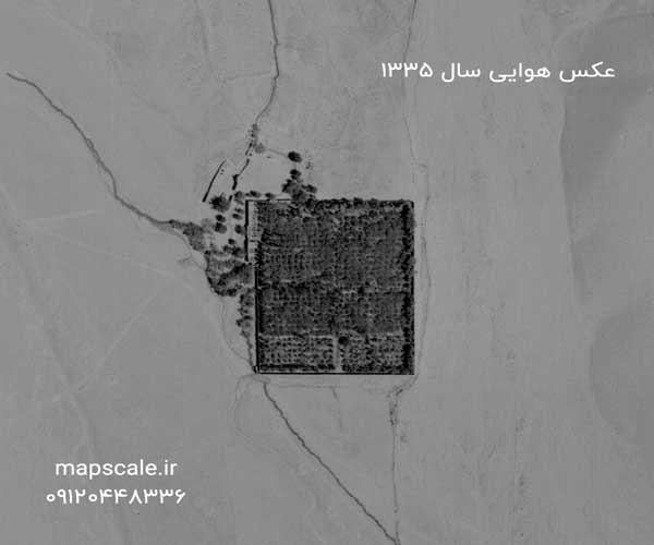 عکس هوایی تهران سال 1335