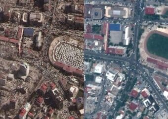 تصاویر قبل و بعد از زلزله ترکیه