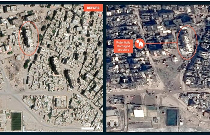 نقشه ماهواره ای جدید از مناطق زلزله زده ترکیه