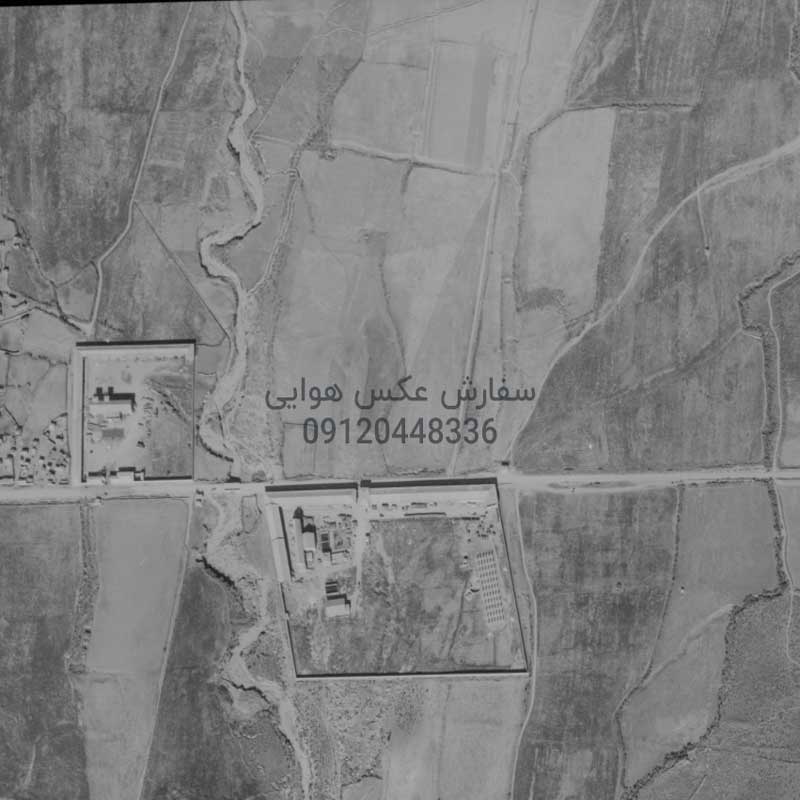 نقشه هوایی استان گلستان شهرستان گنبدکاووس سال 1335