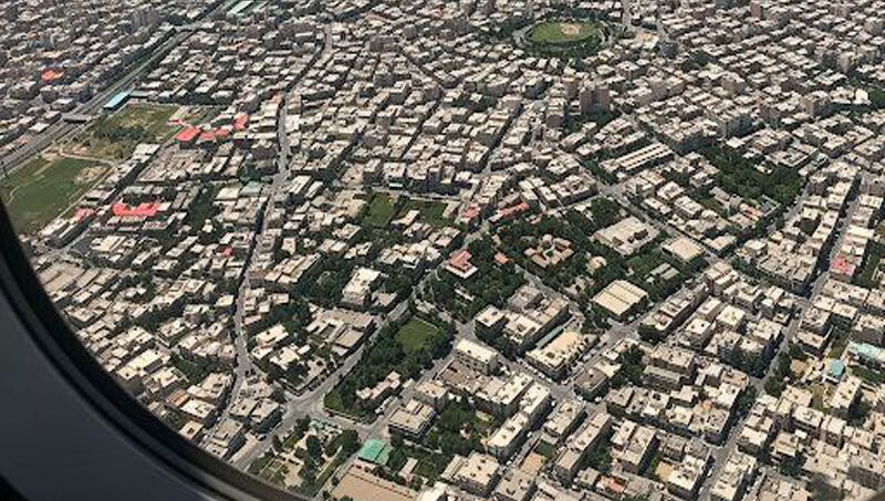نقشه هوایی و عکس هوایی همدان