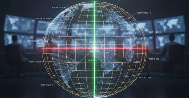 سیستم مختصات جغرافیایی و طول عرض جغرافیایی