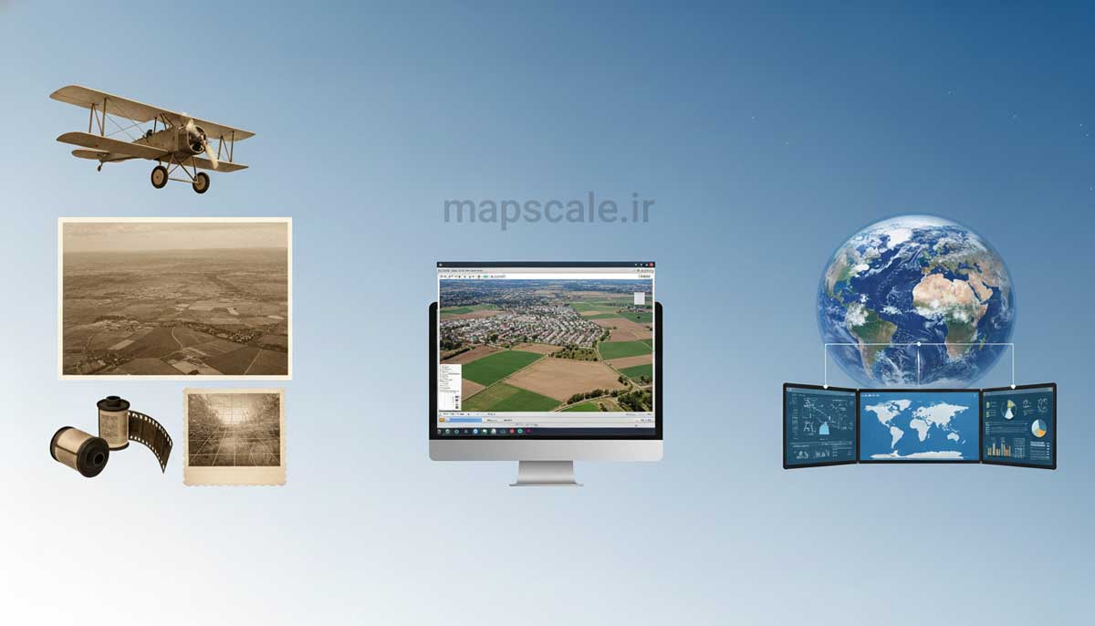 سیر پیشرفت در عکس برداری هوایی