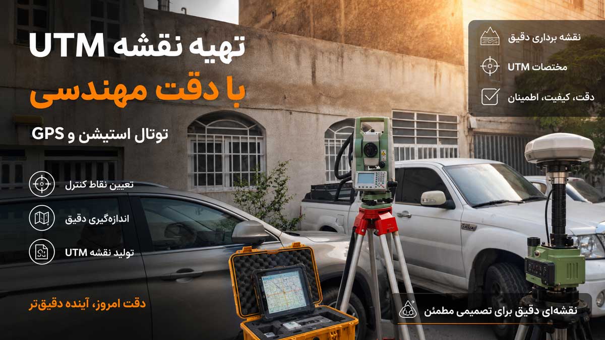 تهیه نقشه یو تی ام از ملک مسکونی